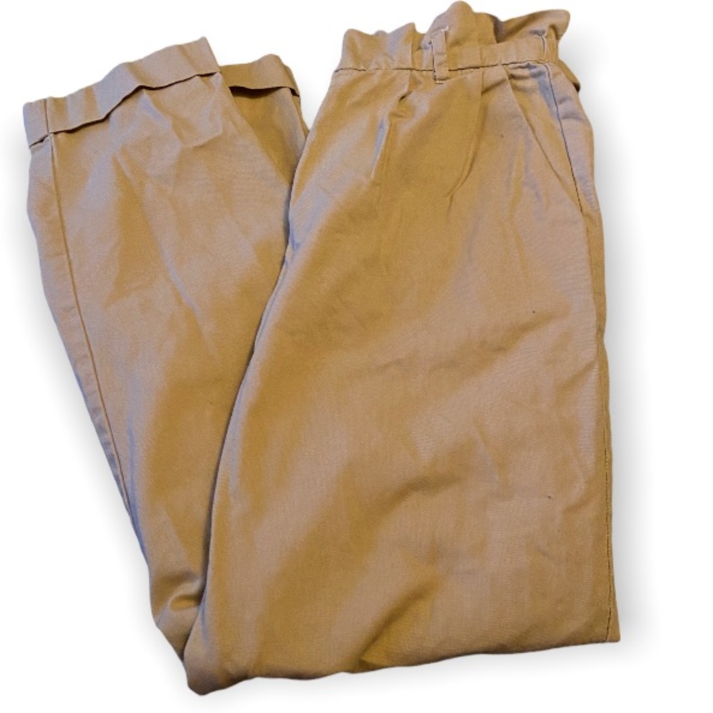 Forever 21 Tan Paperbag Waist trousers